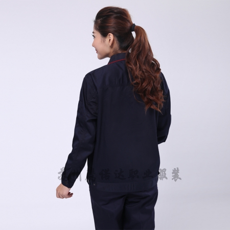 藏青拼大紅印刷廠工作服AC099-YS