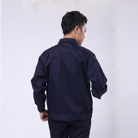 深藍(lán)滌棉紗卡電力工作服AC070-DG